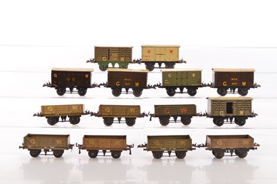 Lot 533 - Hornby 0 Gauge group of GWR Goods wagons (14)