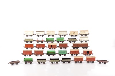 Lot 541 - Hornby 0 Gauge Postwar group of Goods wagons (30)
