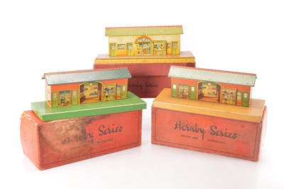 Lot 562 - Hornby 0 Gauge No.1 Stations (3)