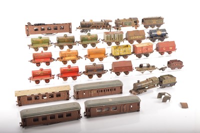 Lot 574 - Hornby /Bing 0 Gauge group of Locomotive bodies and rolling stock (25 plus)