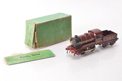 Lot 615 - Hornby 0 Gauge E120 Loco & Tender LMS maroon
