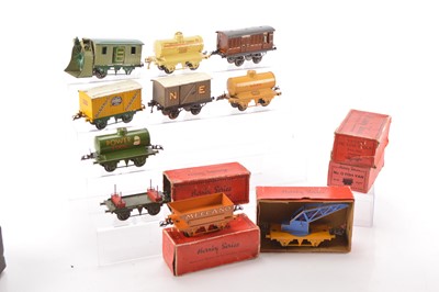 Lot 617 - Hornby 0 Gauge group of Goods wagons (12)