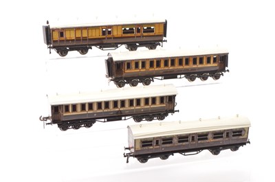 Lot 643 - Bing for Bassett Lowke 0 Gauge group of LNWR Passenger coaches (4)