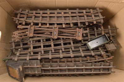Lot 649 - Bassett lowke /Hornby and other commercial manufacturers 2-rail track (Qty)