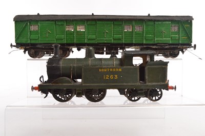 Lot 717 - Kit/scratchbuilt 0 Gauge unmotorised H Class Tank Engine and Utility Van