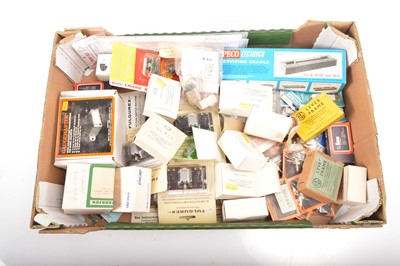Lot 732 - Fulgerex  Hornby and other Point and Locomotive motors with electrical accessories  (qty in 1 box)