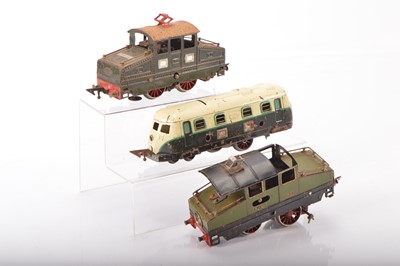 Lot 754 - Jep 0 Gauge group of continental outline Diesel and overhead electric Locomotives (3)