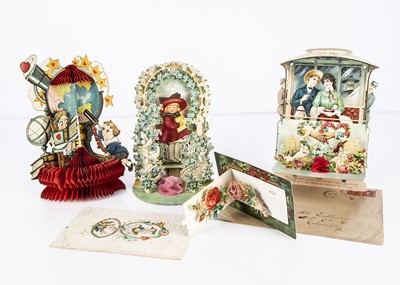 Lot 356 - Five Valentine cards