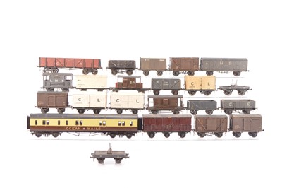Lot 788 - Scratch and commercially built 0 Gauge Course scale Goods wagons (21)