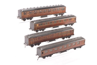 Lot 799 - Scratch built 0 Gauge group of LNER Passenger coaches (4)