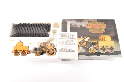 Lot 818 - A Hornby G100 3.5" Gauge Live Steam Stephenson's Rocket Set