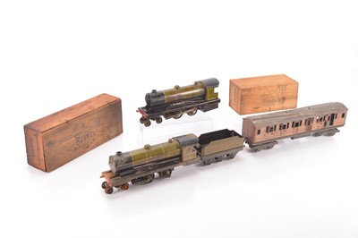 Lot 820 - Bowman 0 Gauge Live Steam '234' Locomotives one Tender and LNER Coach (4)