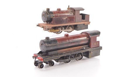 Lot 821 - Bowman 0 Gauge Live Steam '234' Locomotive (no tender) and '265' Tank Loco (2)