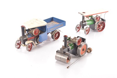 Lot 835 - Mamod live steam Road Vehicles (4)