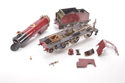 Lot 854 - Reeves parts /Scratch built 2.5 inch Gauge 4-4-0 Loco & Tender