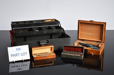 Lot 64 - A good collection of watch makers and repairers tools and accessories