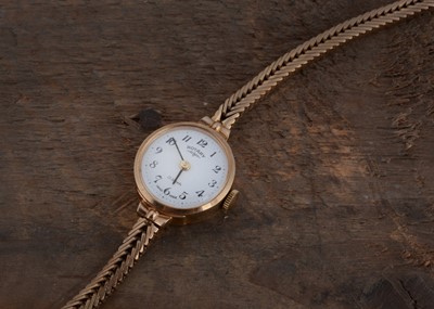 Lot 121 - A c1970s Rotary 9ct gold lady's manual wind wristwatch