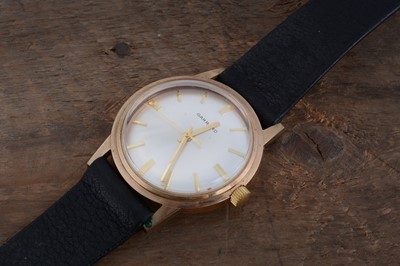 Lot 130 - A 1970s Garrad manual wind 9ct gold cased presentation wristwatch