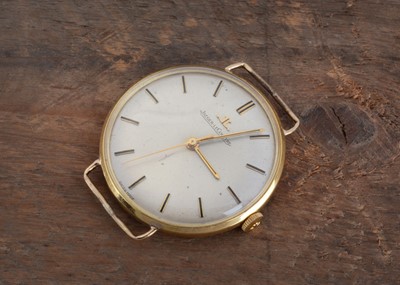 Lot 139 - A circa 1960s Jaeger- LeCoultre manual wind 18ct gold cased wrist watch head