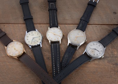 Lot 196 - Five 1960s and later Smiths wrist watches