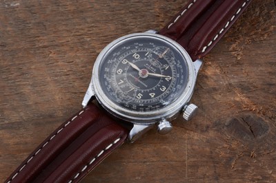 Lot 203 - A vintage Pierce (Watch Co Inc.) manual wind chromed wristwatch