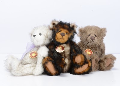Lot 25 - Three Charlie Bears teddy bears