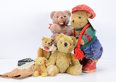 Lot 50 - Five collectors teddy bears