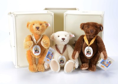 Lot 66 - A Steiff limited edition set of Margarete Steiff 150 Anniversary teddy bears