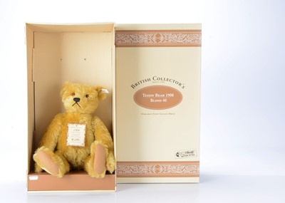 Lot 68 - A Steiff limited edition British Collectors 1994 Replica 1908 teddy bear