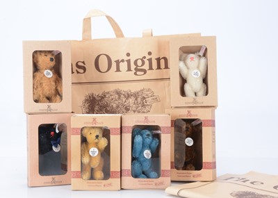 Lot 70 - Six Steiff Club miniature teddy bears