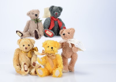 Lot 73 - Five limited edition Dean's Rag Book Co. teddy bears