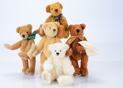 Lot 75 - Five limited edition Dean's Rag Book Co. Membership teddy bears