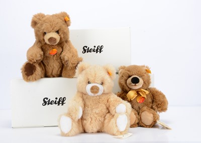 Lot 82 - Three Steiff yellow tag teddy bears