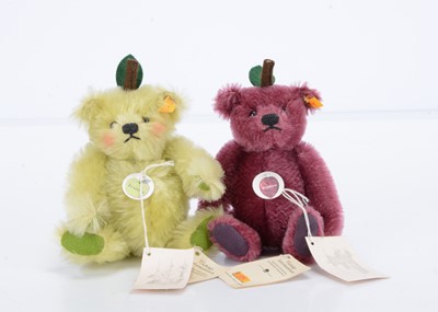 Lot 86 - Two Steiff yellow tag Fruities teddy bears