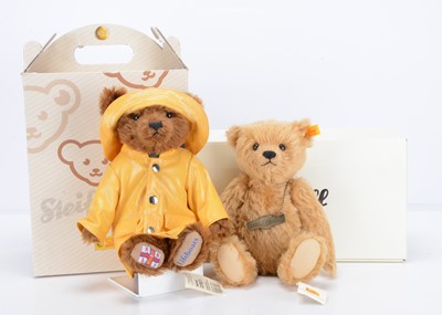 Lot 95 - Two Steiff yellow tag teddy bears