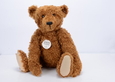 Lot 96 - A large Steiff limited edition 1906 replica red-brown mohair teddy bear