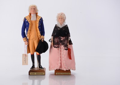 Lot 107 - Two Ann Parker artist doll modelled after George and Martha Washington