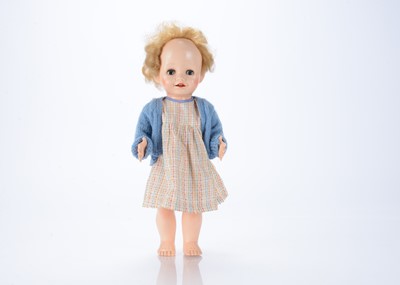 Lot 113 - A 1950s hard plastic walking doll, probably Pedigree