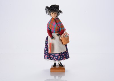Lot 141 - An Ann Parker artist doll modelled after a Victorian flower seller