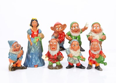 Lot 153 - Terracotta garden Snow White and the Seven Dwarves