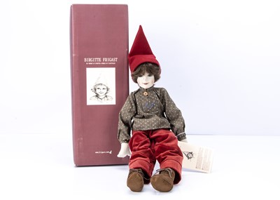 Lot 164 - A Birgitte Frigast (Danish) artist Petrus cloth doll