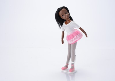 Lot 176 - A 1977  to 1980 black Sindy Ballerina doll