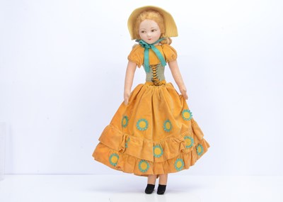 Lot 180 - A Norah Wellings Old English Lady Boudoir type doll, 1930s