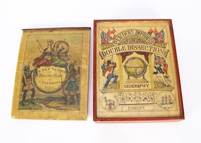 Lot 408 - Two wooden dissected map puzzles