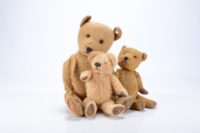 Lot 216 - Three Post-war teddy bears