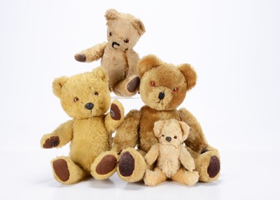 Lot 227 - Three post-war Chad Valley teddy bears