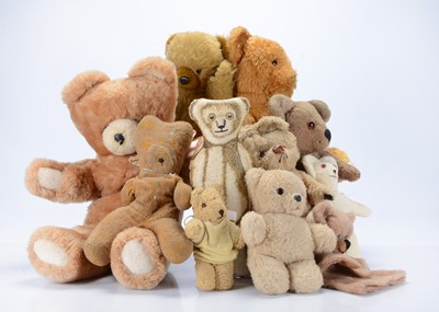 Lot 243 - A quantity of vintage teddy bears and soft toys