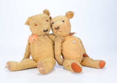 Lot 261 - Two 1930s Chiltern type teddy bears