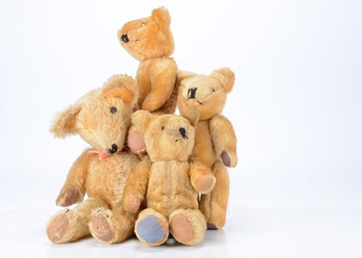 Lot 263 - Four post-war teddy bears
