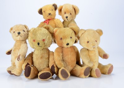 Lot 264 - Six 1960s teddy bears